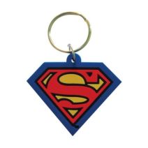 LLAVERO DC SUPERMAN SHIELD RUBBER